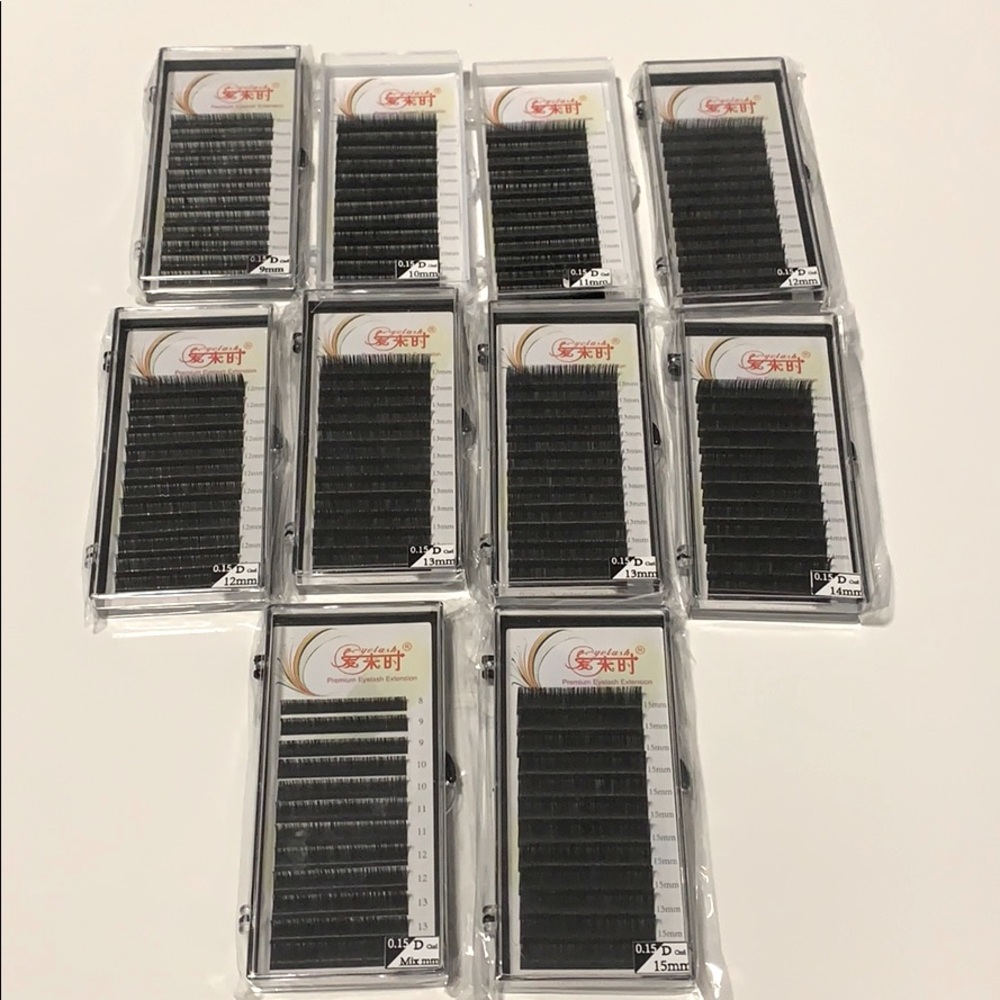 Individual lashes for eyelash extensions 0.15 D